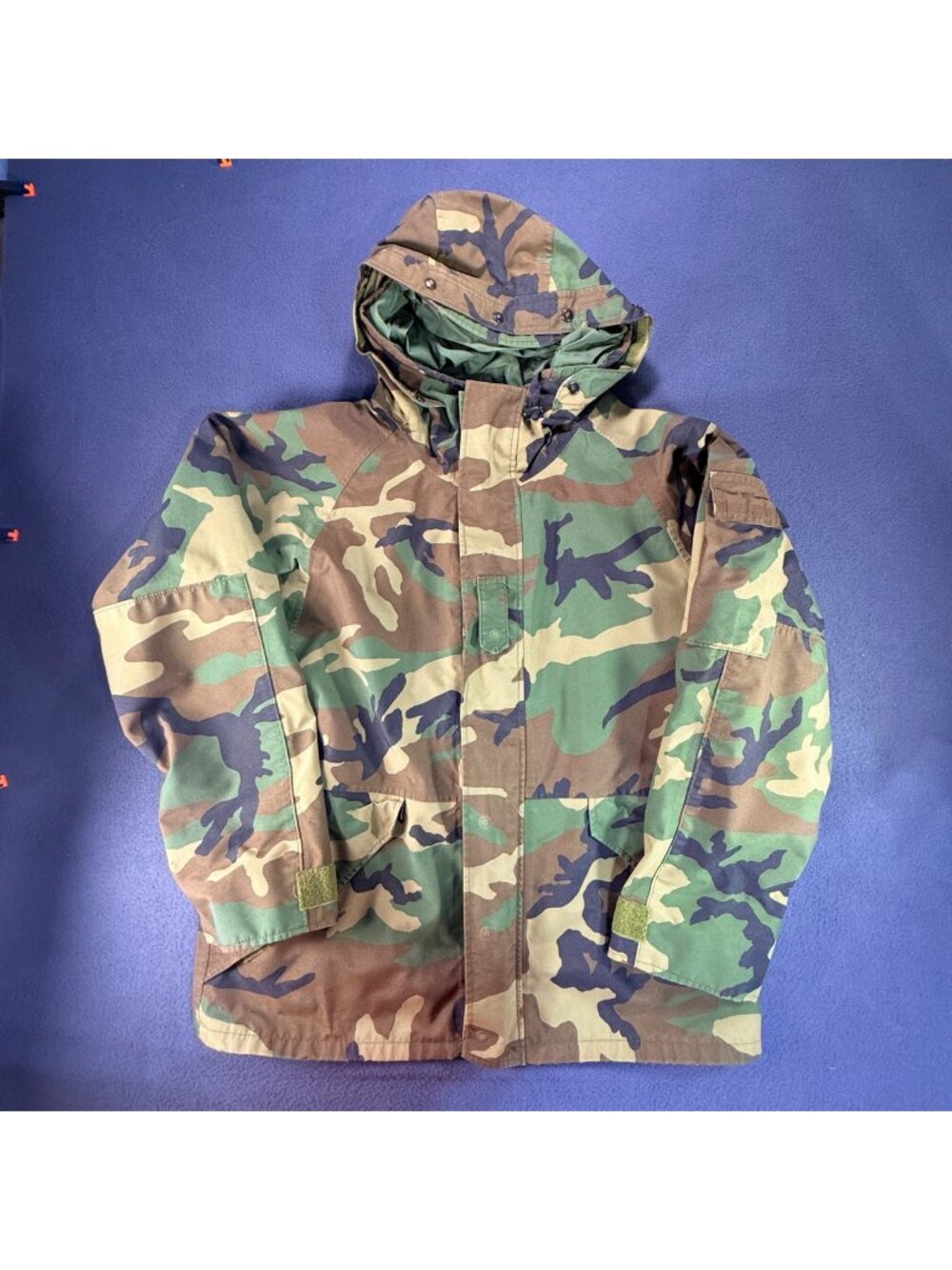 Vintage US Military Parka Mens Large Reg Cold Weather Camouflage Army Jacket